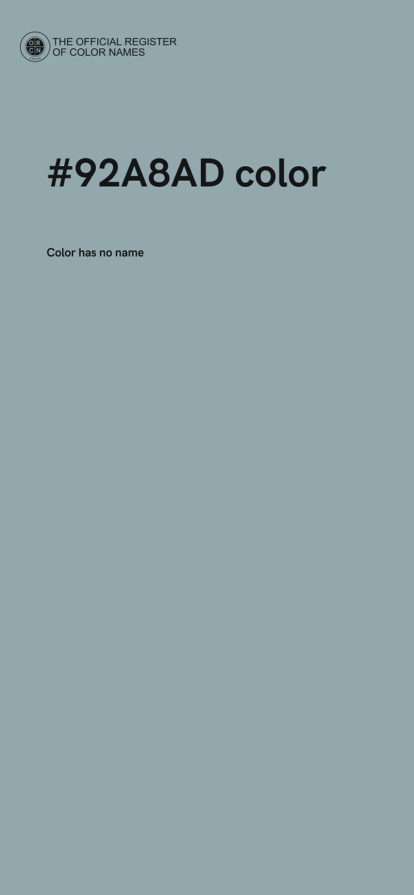 #92A8AD color image
