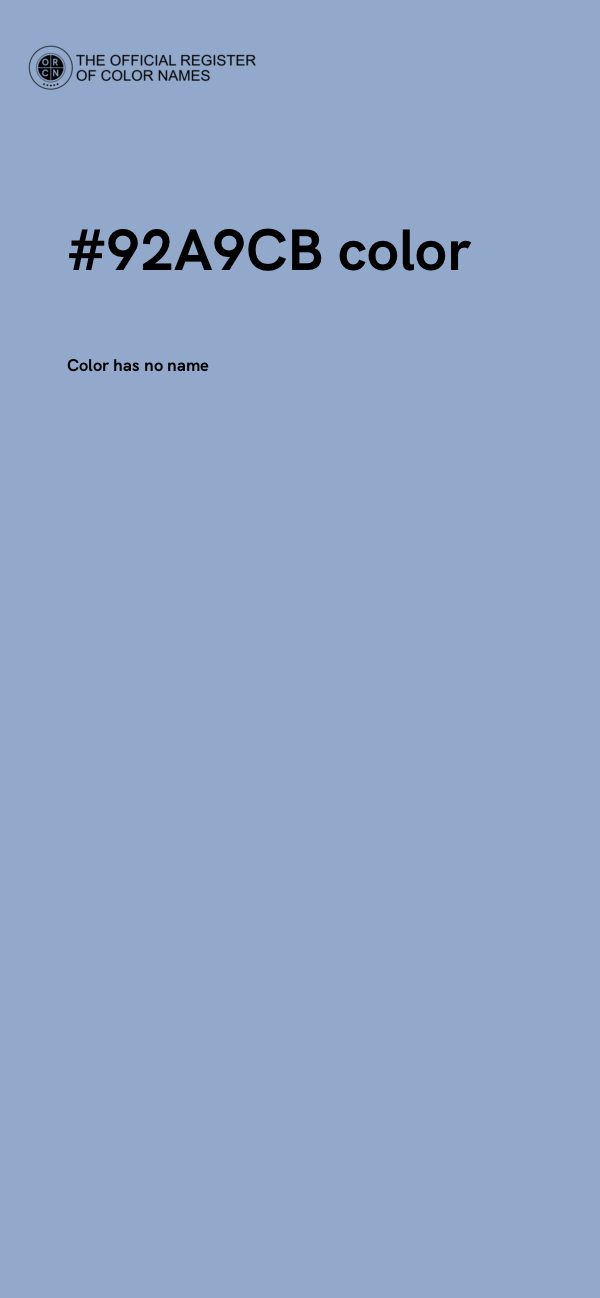 #92A9CB color image