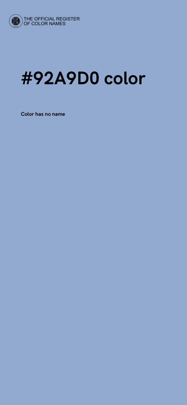 #92A9D0 color image