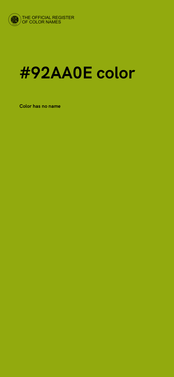 #92AA0E color image
