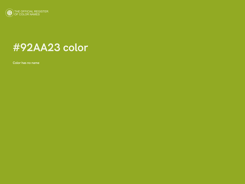 #92AA23 color image