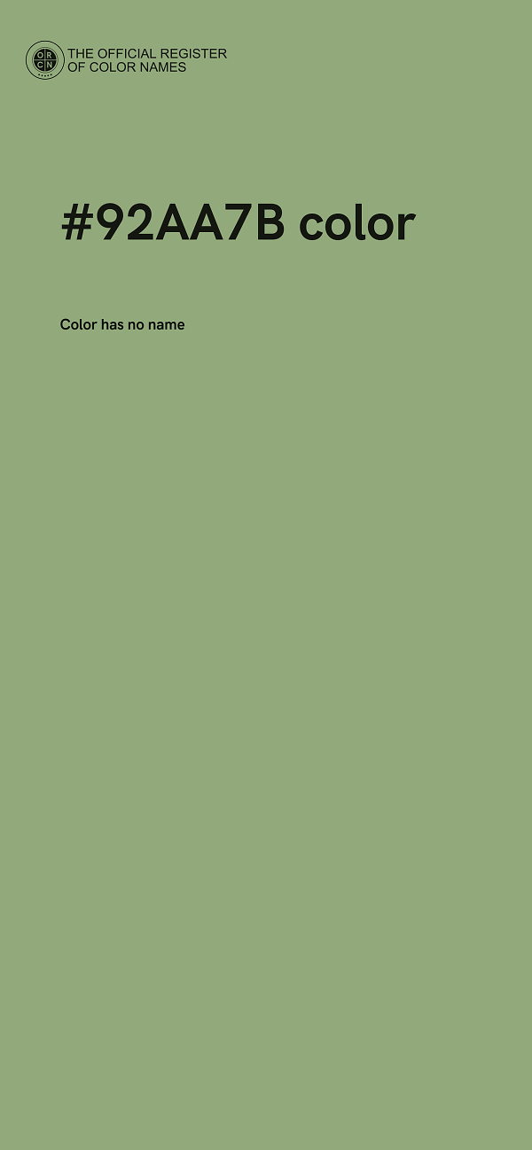 #92AA7B color image