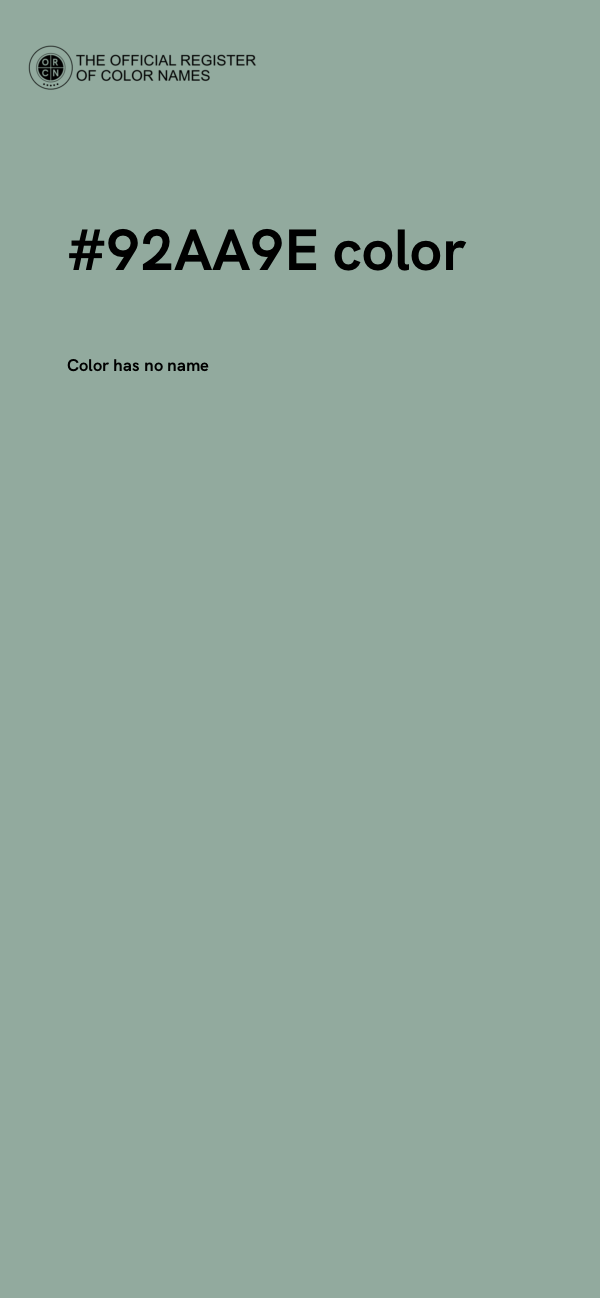 #92AA9E color image