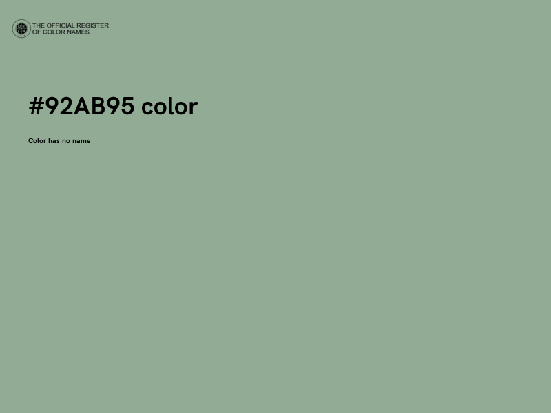#92AB95 color image