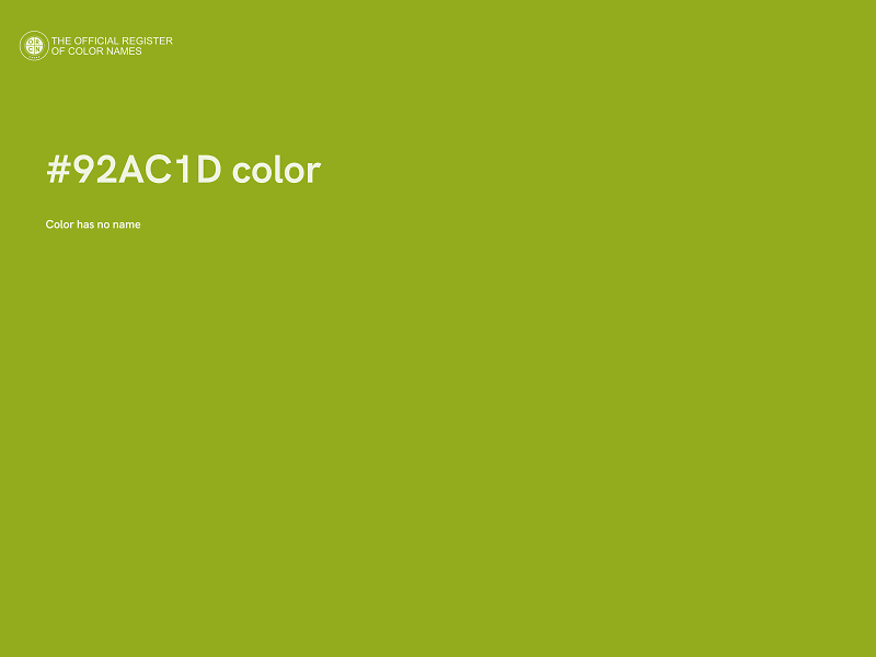 #92AC1D color image