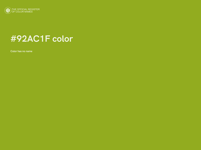 #92AC1F color image