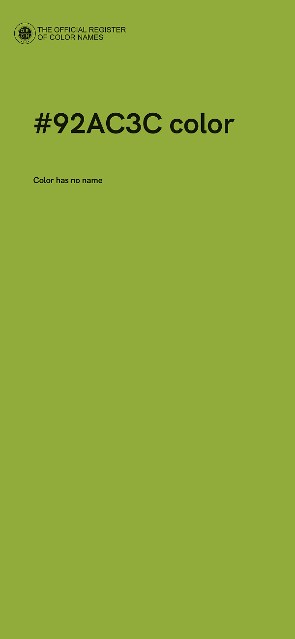 #92AC3C color image