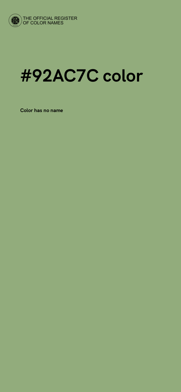 #92AC7C color image