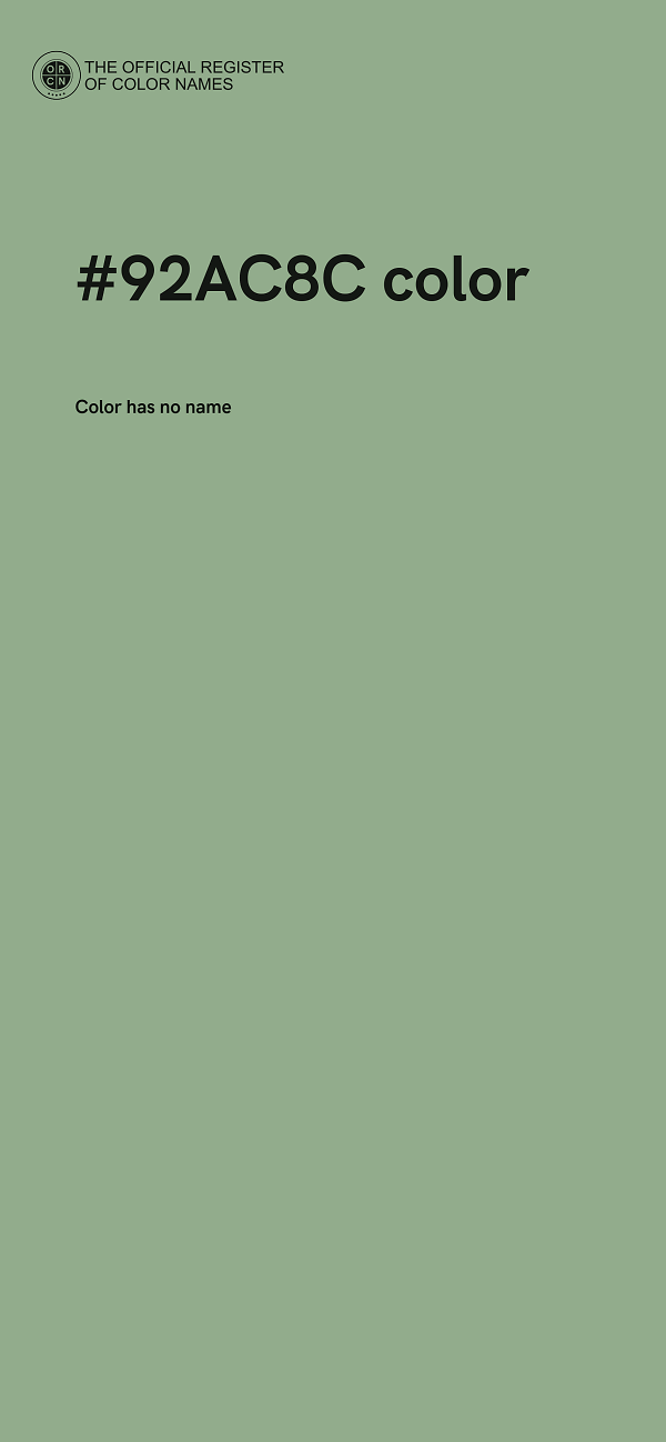 #92AC8C color image