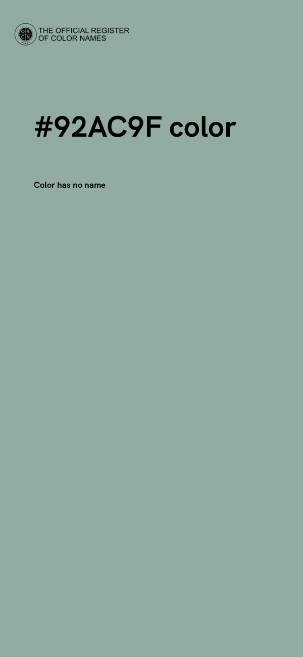 #92AC9F color image
