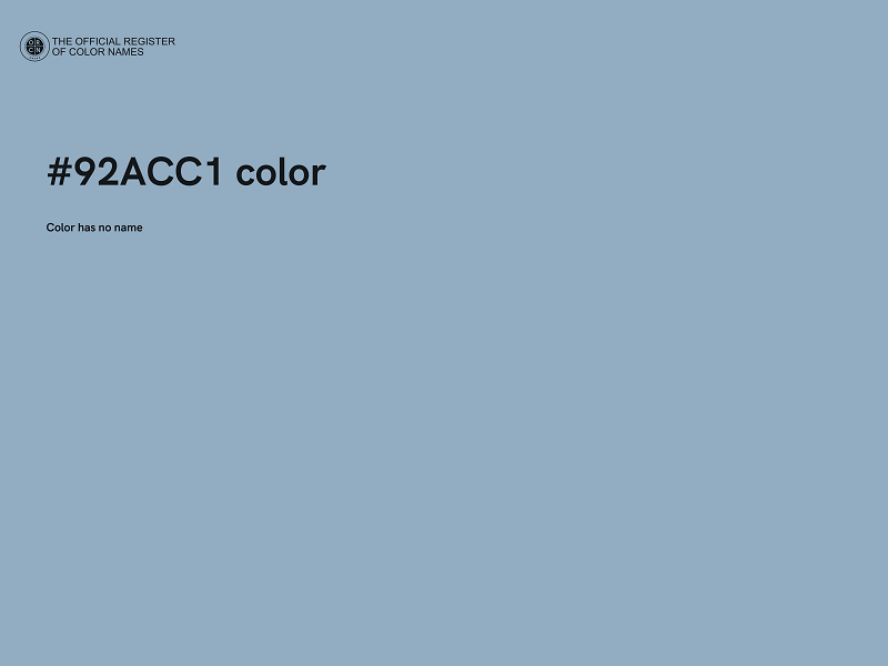 #92ACC1 color image