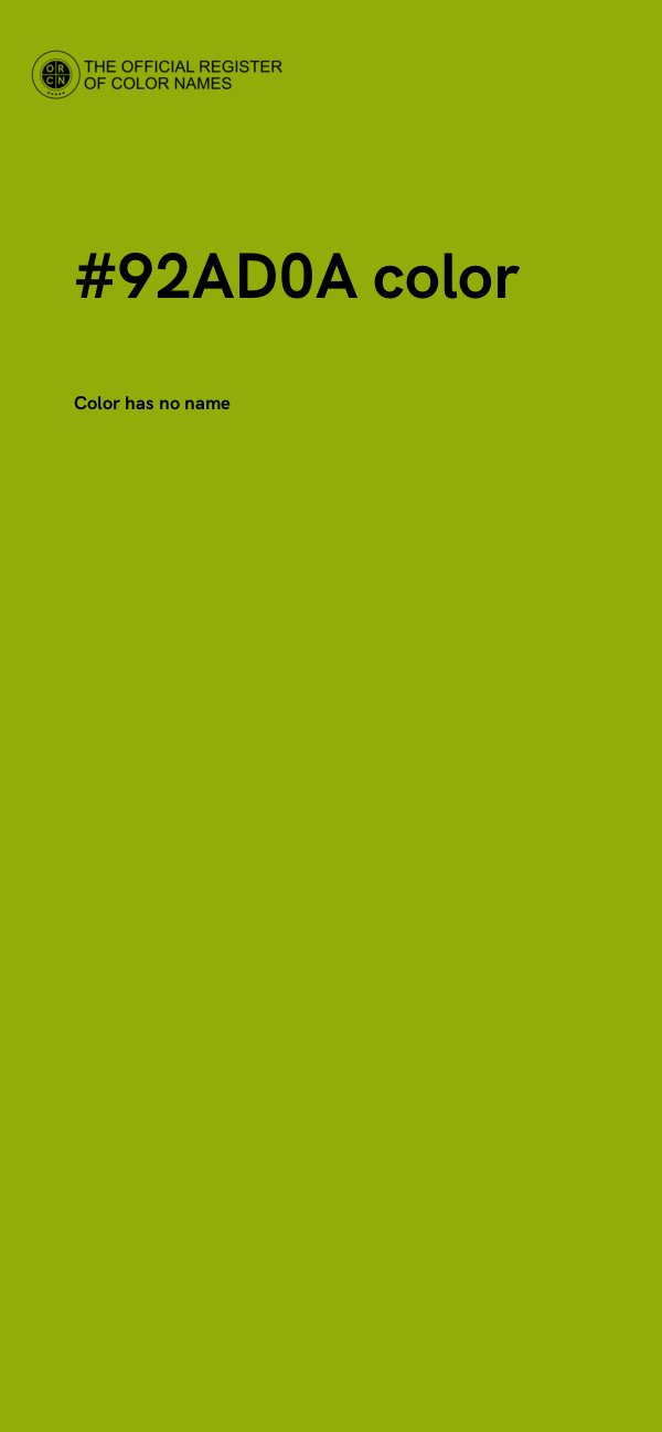 #92AD0A color image