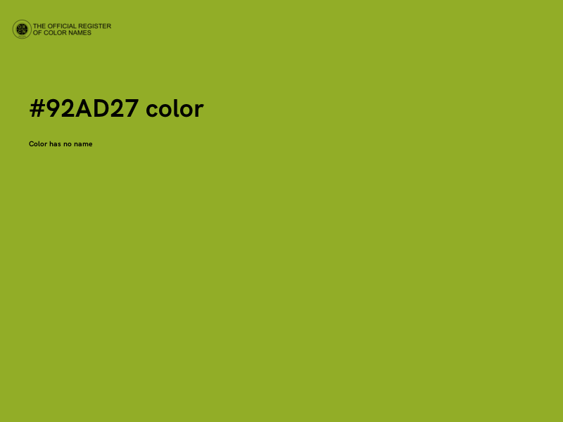 #92AD27 color image