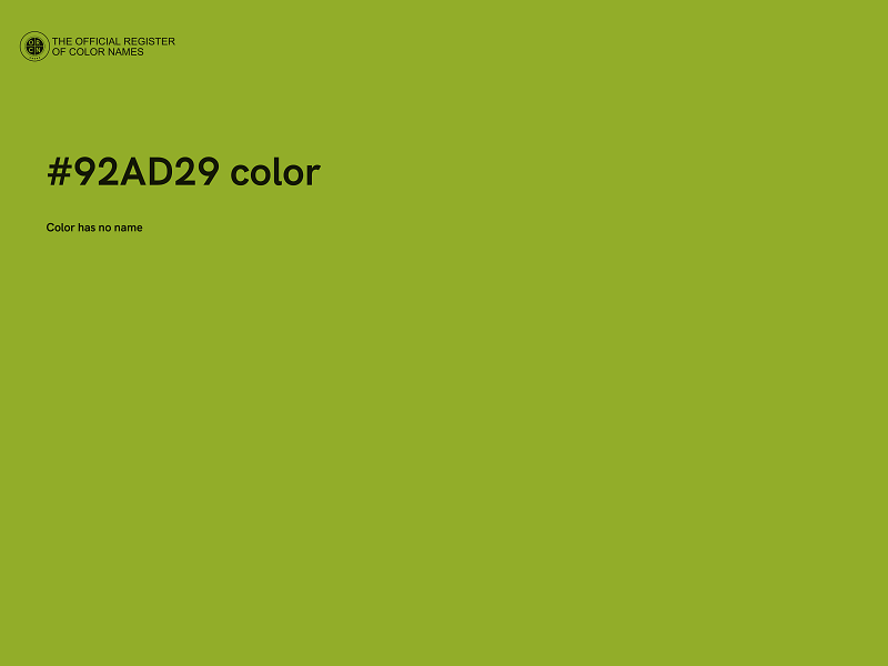 #92AD29 color image