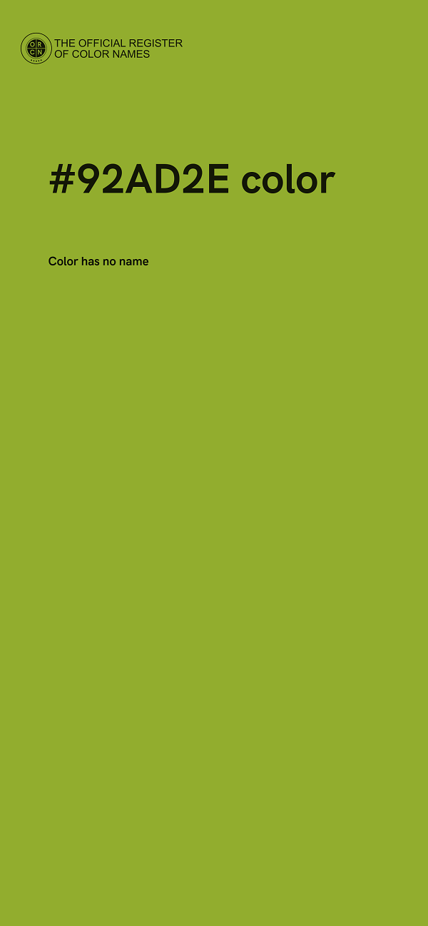 #92AD2E color image