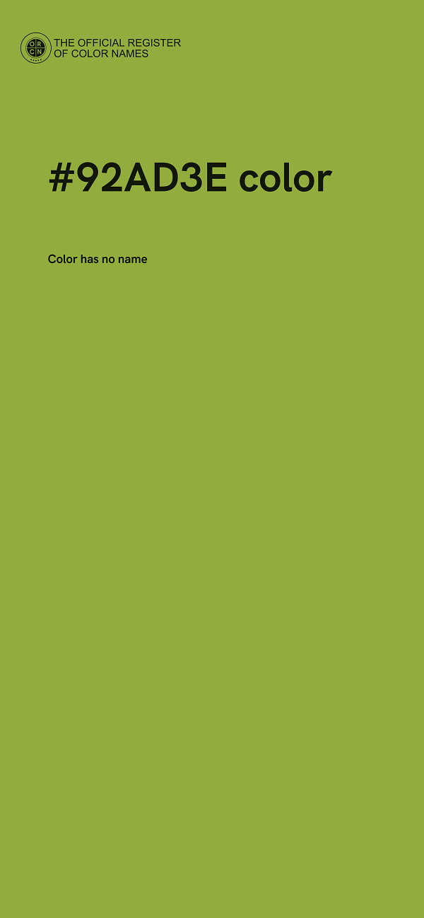 #92AD3E color image