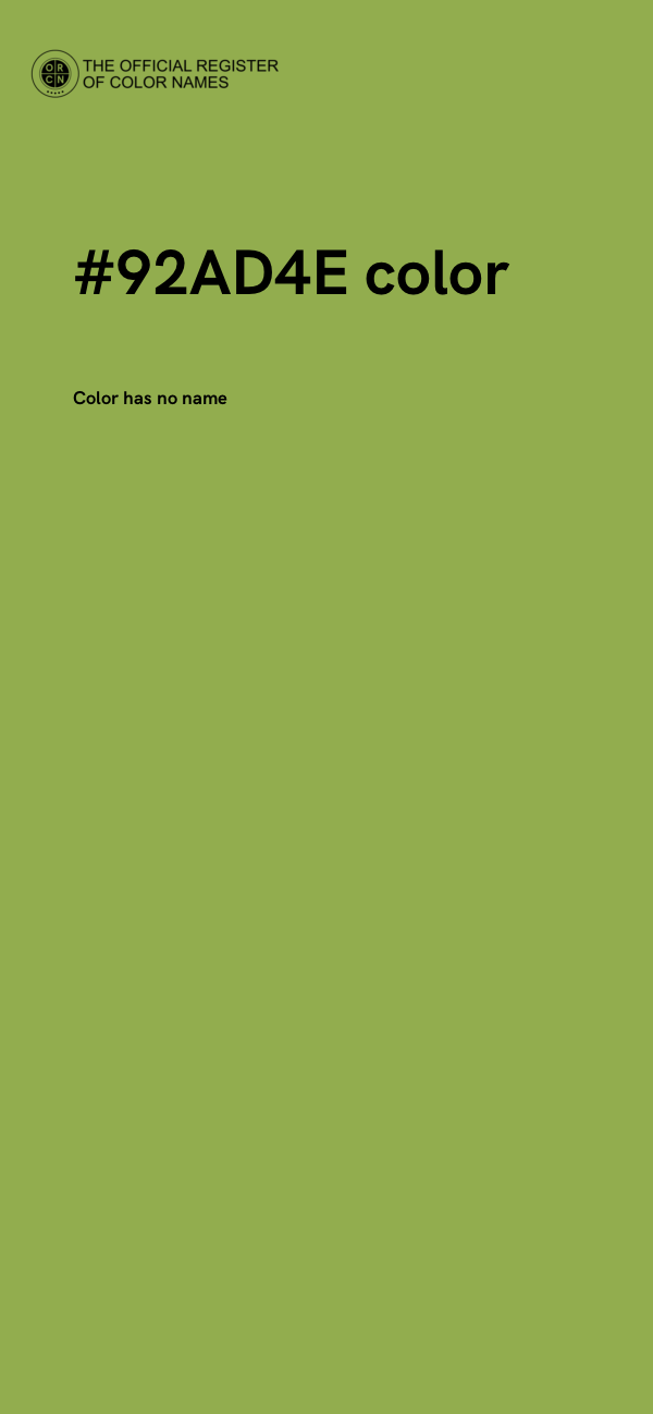 #92AD4E color image