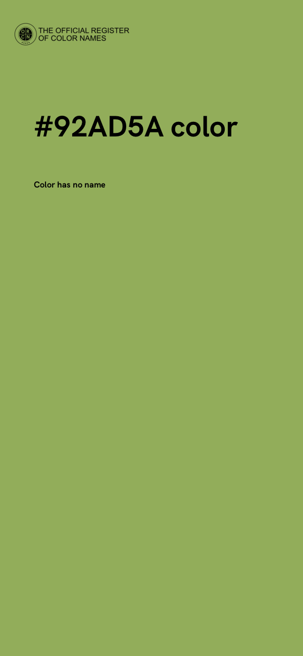 #92AD5A color image