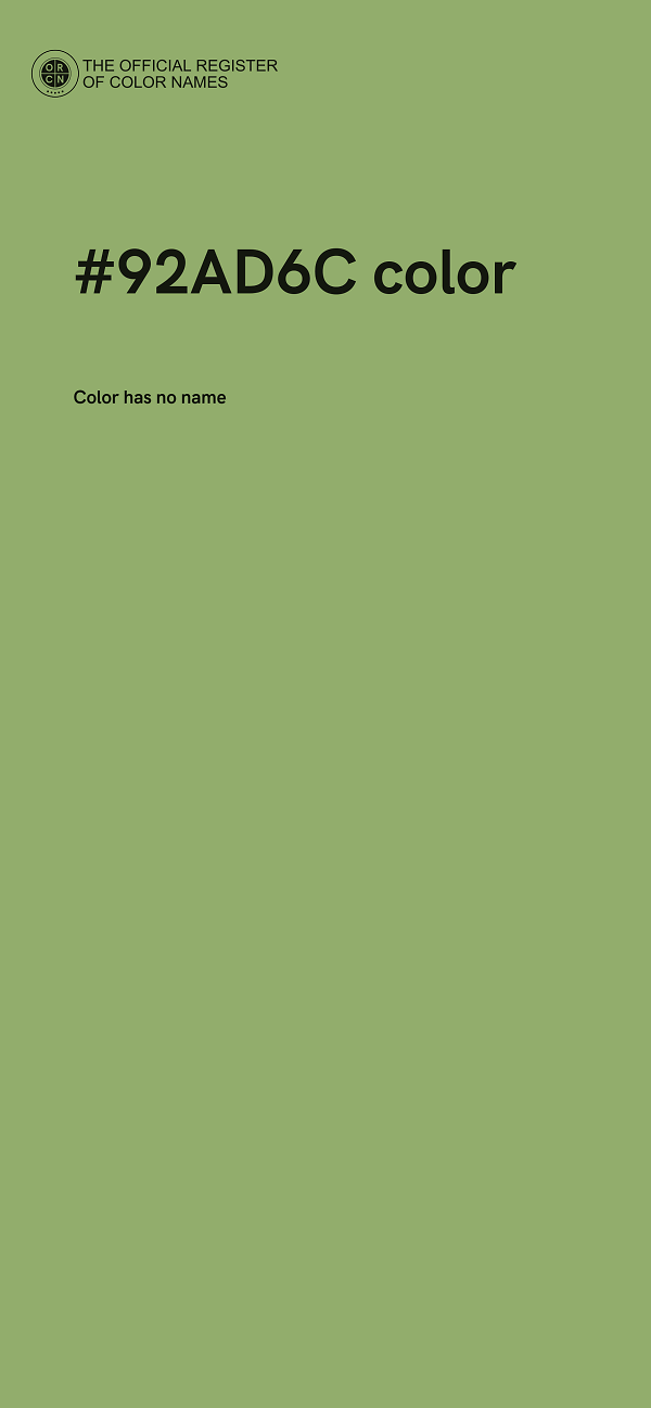 #92AD6C color image