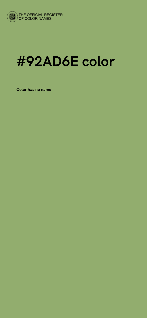 #92AD6E color image