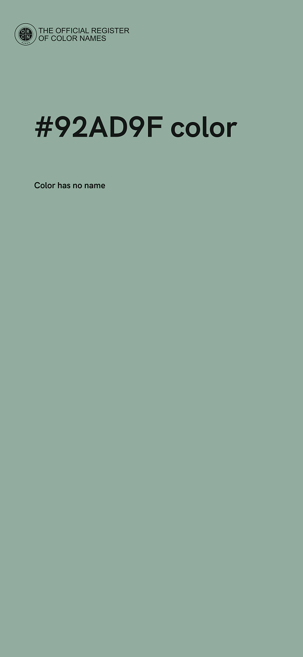 #92AD9F color image