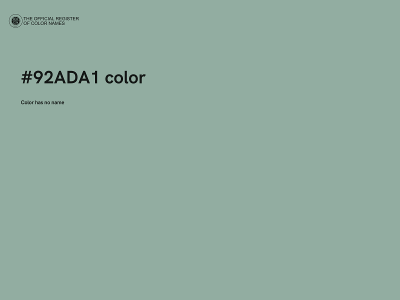 #92ADA1 color image