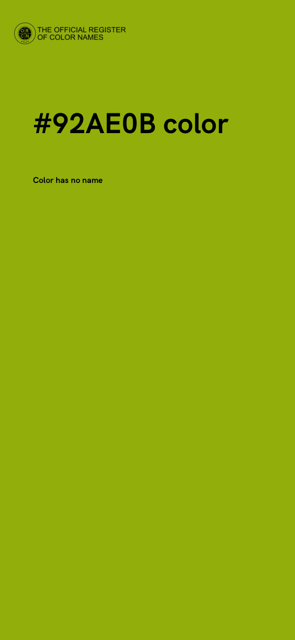 #92AE0B color image