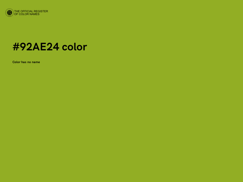 #92AE24 color image