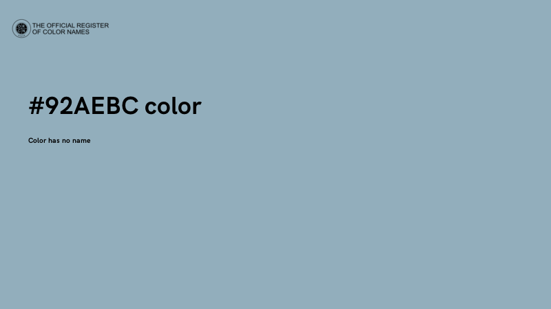 #92AEBC color image
