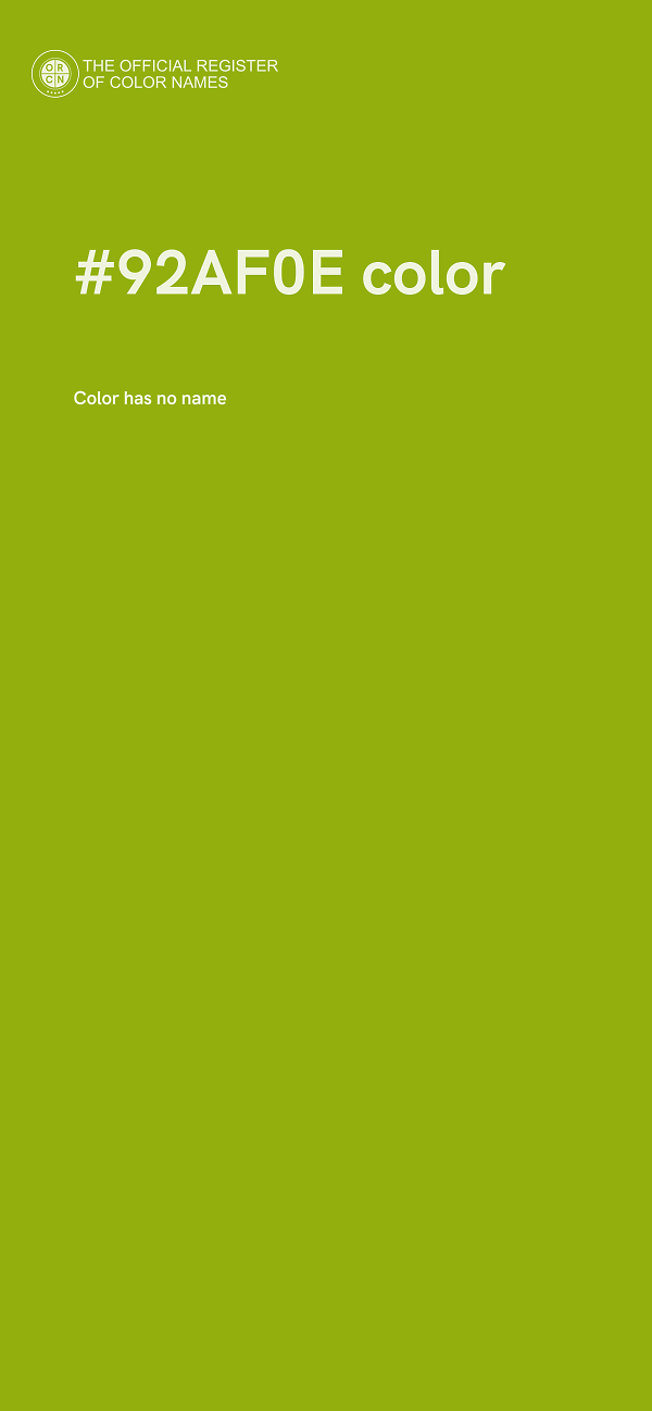#92AF0E color image