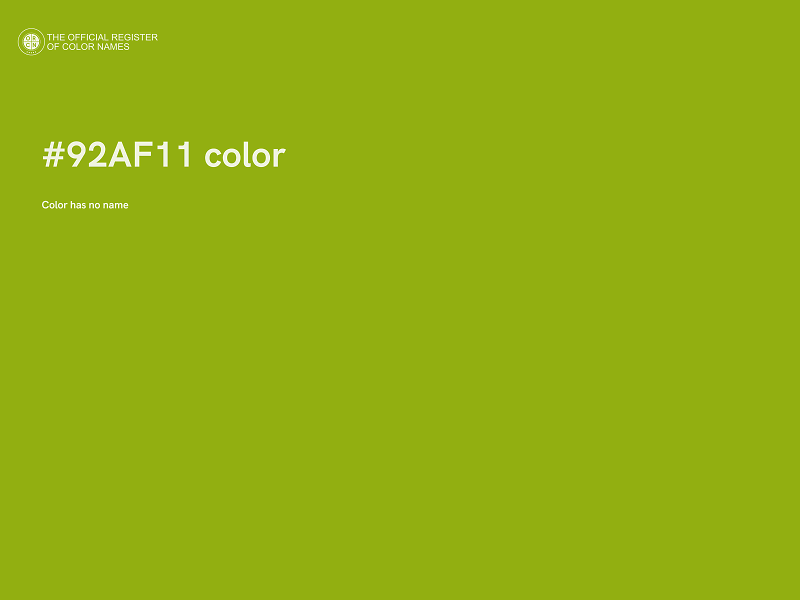 #92AF11 color image