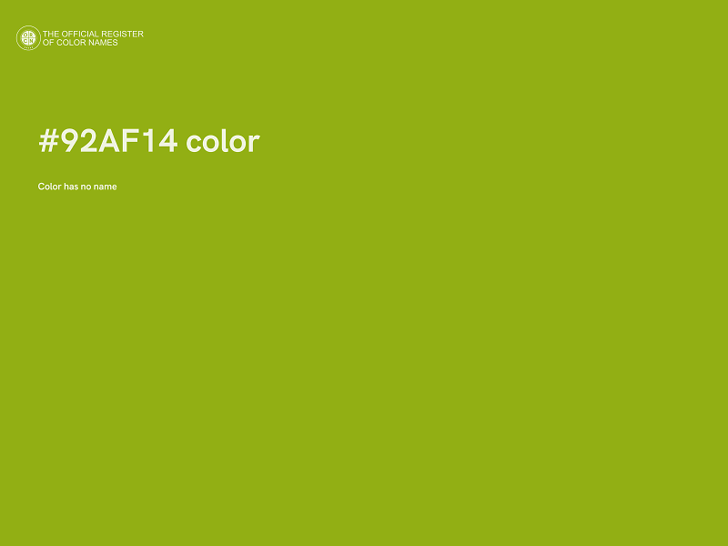 #92AF14 color image