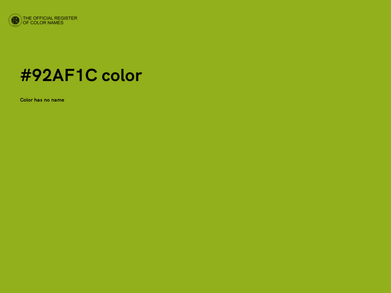 #92AF1C color image