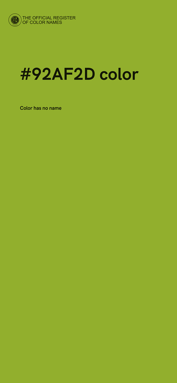 #92AF2D color image