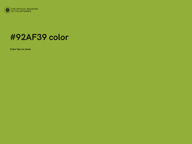 #92AF39 color image