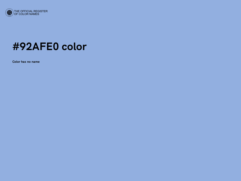 #92AFE0 color image