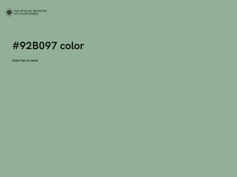#92B097 color image