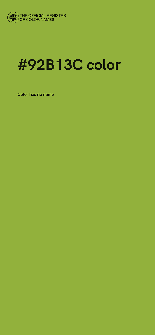 #92B13C color image