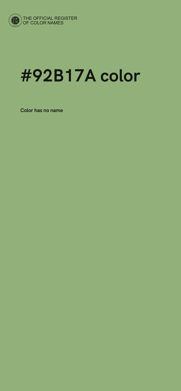 #92B17A color image