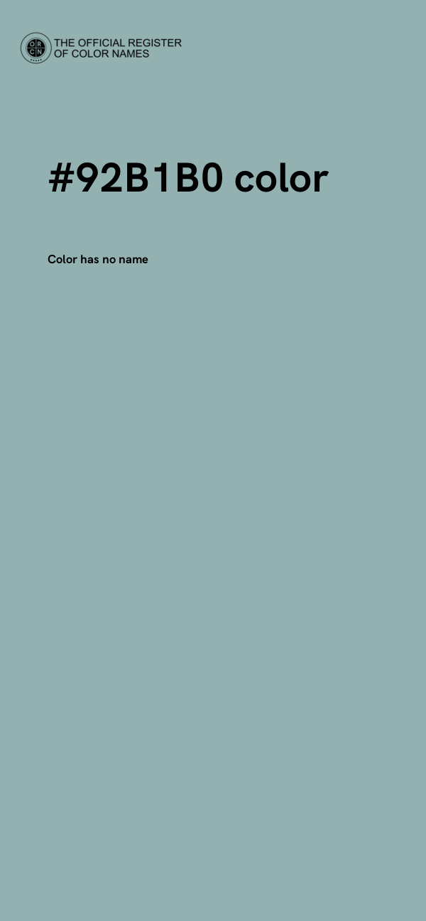 #92B1B0 color image