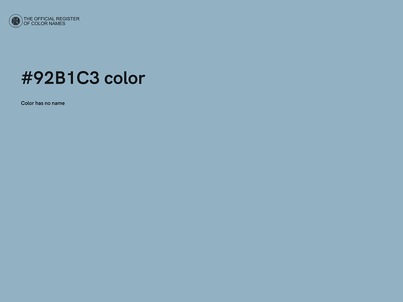 #92B1C3 color image