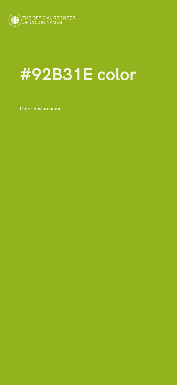 #92B31E color image