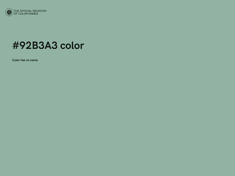 #92B3A3 color image