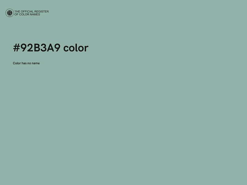 #92B3A9 color image