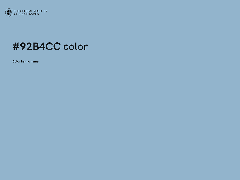 #92B4CC color image