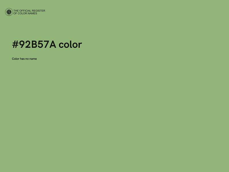 #92B57A color image