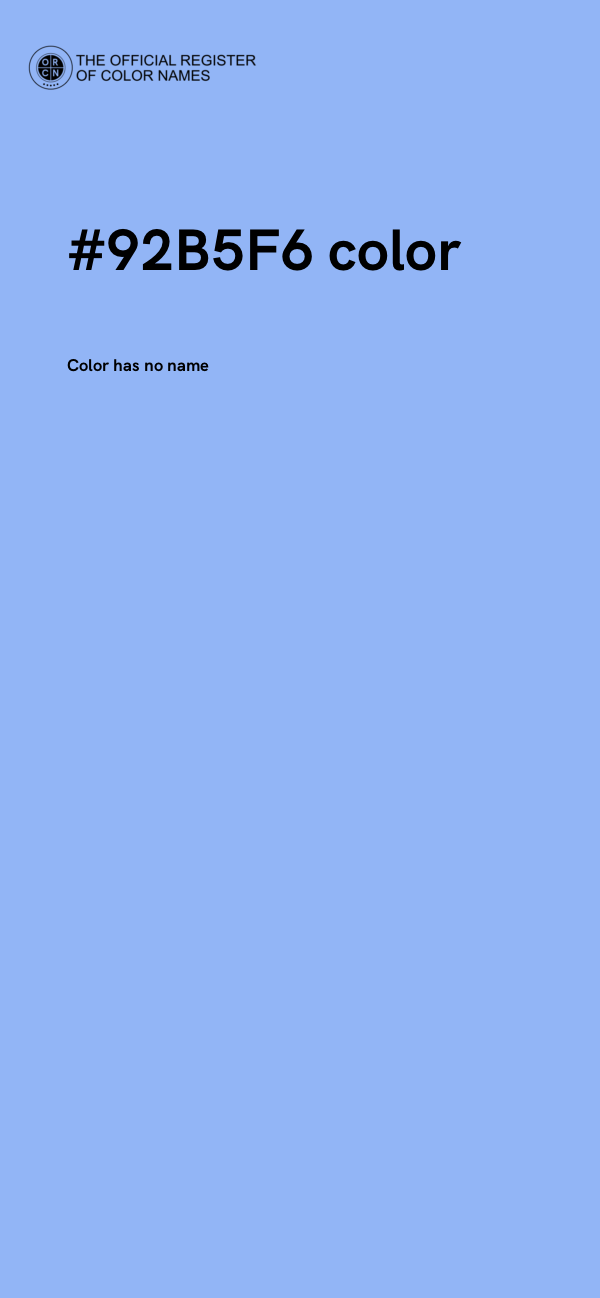 #92B5F6 color image