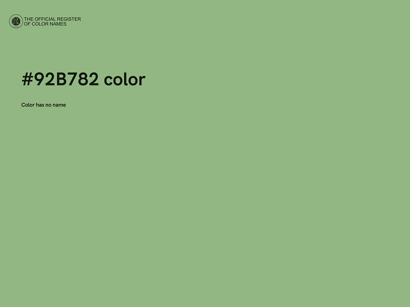 #92B782 color image