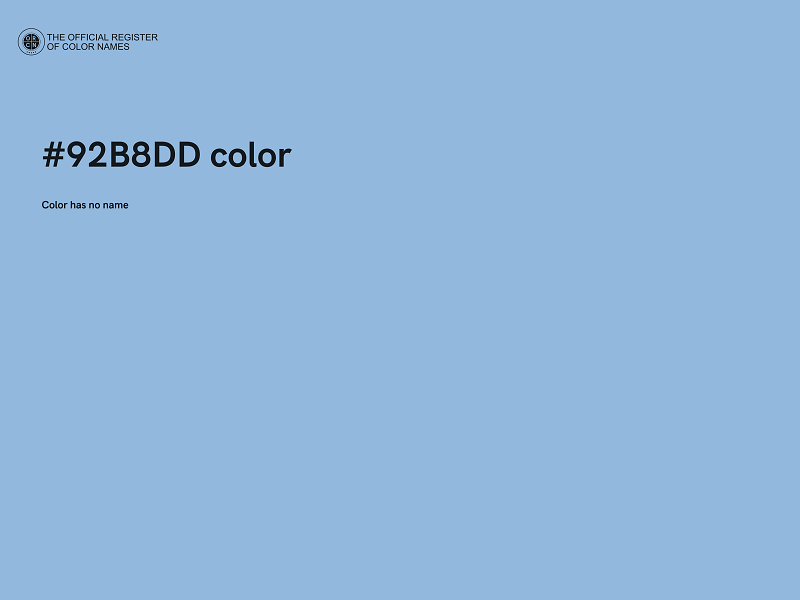 #92B8DD color image