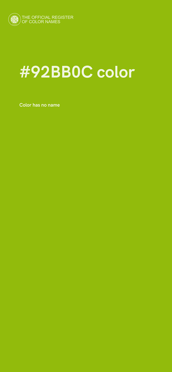 #92BB0C color image